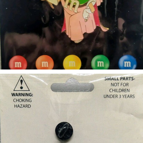 Collectible large M&M's World Ms. Green princess pin new