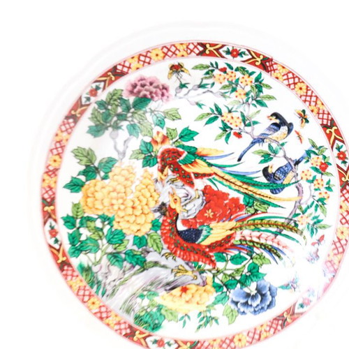 Vintage decorative plate Asian style Titov Veles like new