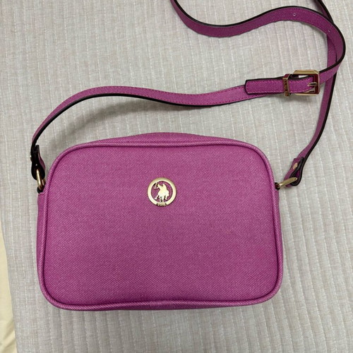 USPS Polo crossbody bag 24.5 x 19 x 7 pink like new