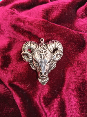 Baphomet necklace new, silver