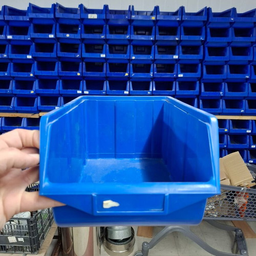 Storage box used, plastic set of 10 pieces