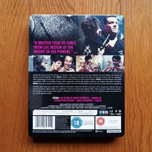 Nikita Blu Ray Steelbook καινούργιο, εξαντλημένη έκδοση χωρίς ελληνικούς υπότιτλους