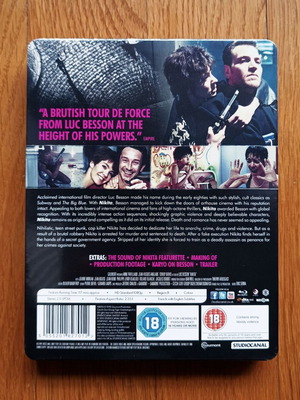 Nikita Blu Ray Steelbook καινούργιο, εξαντλημένη έκδοση χωρίς ελληνικούς υπότιτλους