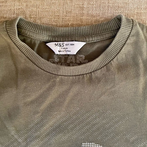 Marks & Spencer Star Wars kids t-shirt used, khaki