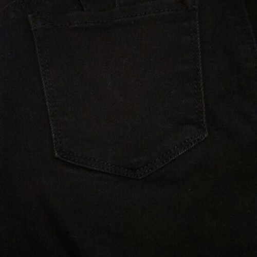 Elastic flare pants, black, size S