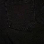 Elastic flare pants, black, size S
