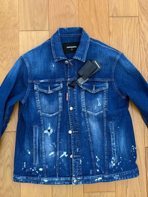 Dsquared2 denim jacket new, model S71AN0064, size M/L, blue