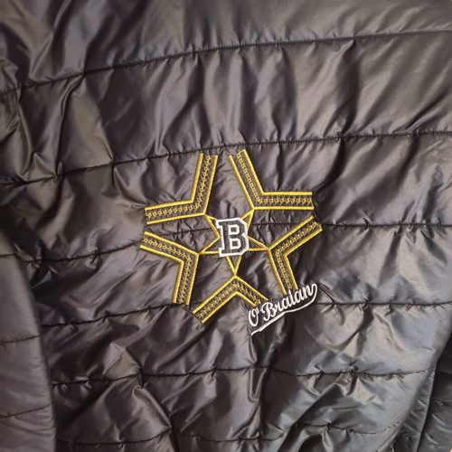 Children's jacket used for boy 9-10 years black and gold