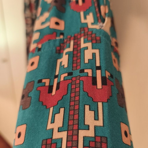 Karavan Marley Green Dress new, blue and brown, size S