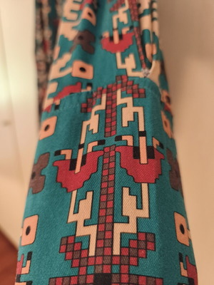 Karavan Marley Green Dress new, blue and brown, size S