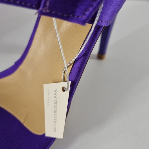 Tiffi women's purple sandals with Swarovski elements, new, size 39