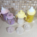 Mam feeding bottles used, assorted set