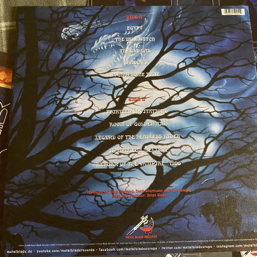 Mercyful Fate In The Shadows LP, purple, poster