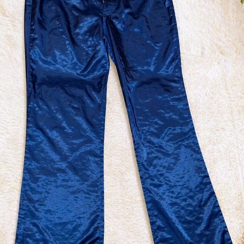 TKTW Electric Blue Metallic Pants vintage 1999, like new, XS