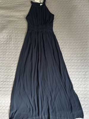 Vila long dark blue dress new with tags size S/36