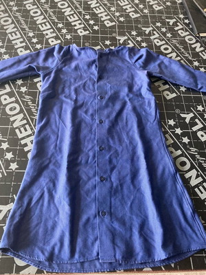 Girls dress like new, size 110, blue with buttons