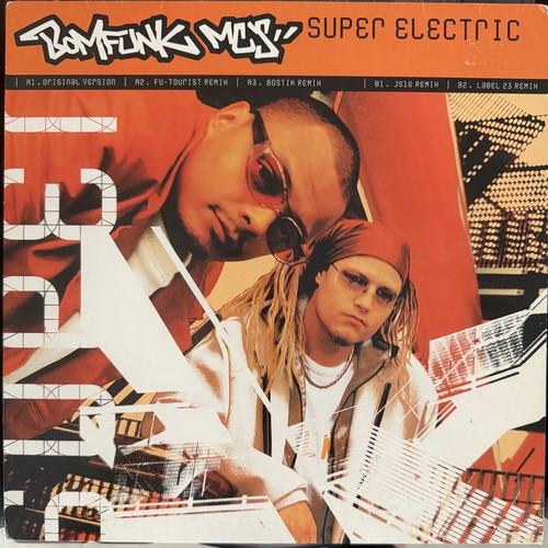 Bomfunk MC's Super Electric vinyl used