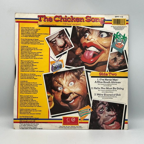 Spitting Image The Chicken Song vinyl record used