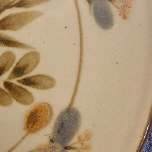 Stoneware Scotland hand-painted ceramic plate like new