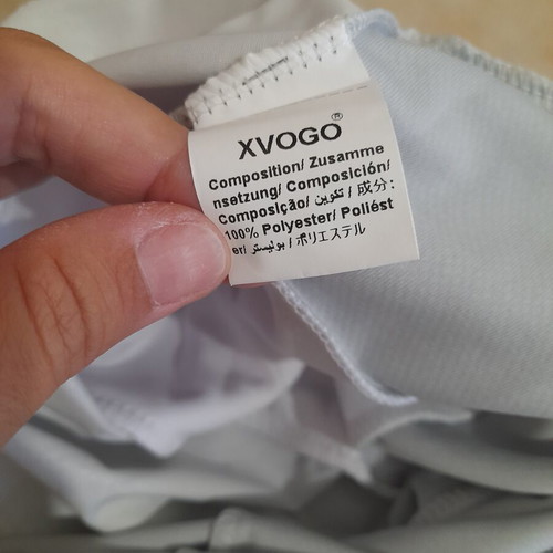 Dress like new, white and gray, size S for small Greek body types