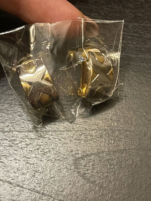 Σκουλαρίκια faux bijoux με clips από ατσάλι καινούργια