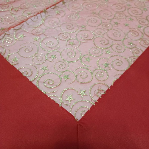 Christmas table linens new, set of 3 square tablecloths