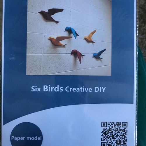 Birds craft set new, hard cardboard with instructions