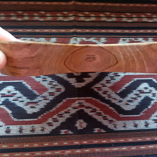 Wooden handmade teak tray with compartments for nuts new
