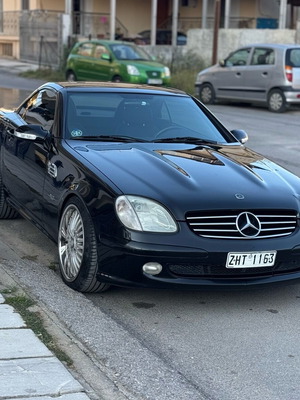 Mercedes SLK 200 κάμπριο σαν καινούργιο, μαύρο, χειροκίνητο