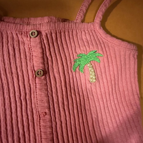 Zara pink girls' top 98 cm, age 2-3 years, missing one button