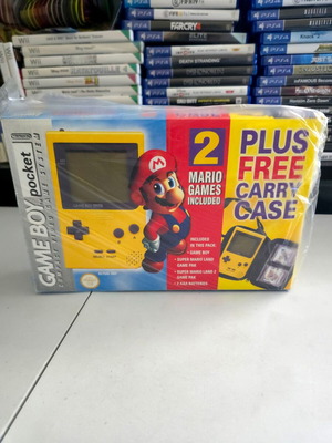 Nintendo Game Boy Pocket κονσόλα μεταχειρισμένη με πακέτο 2 παιχνιδιών Super Mario