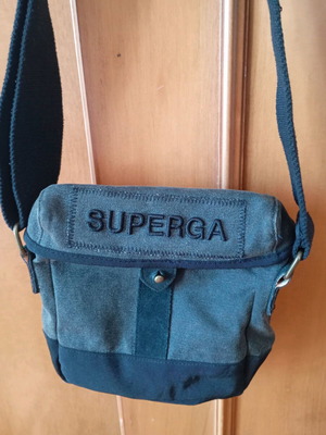 Unisex crossbody bag black gray like new