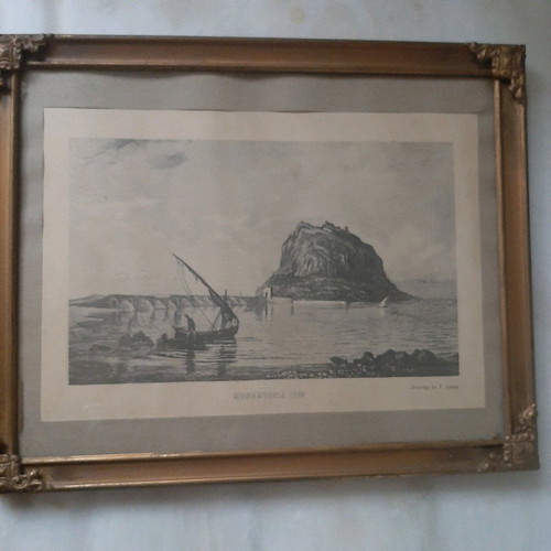 Monemvasia 1865 print by Vicenzo Lanza like new