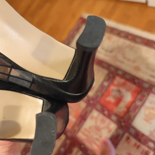 Broccoli vintage mesh heels size 38, black and brown