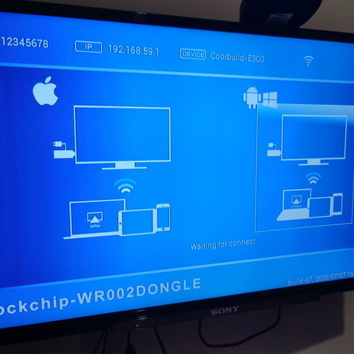 Cast USB TV Stick used for screen mirroring