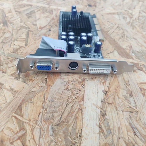 Nvidia GeForce FX5200 graphics card used, 128MB AGP Pixelview