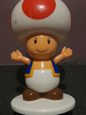 Toad figure from Super Mario Bros Nintendo used