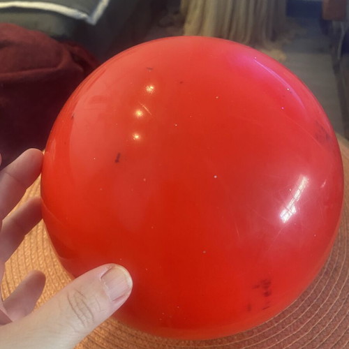 Pastorelli rhythmic ball used, coral color