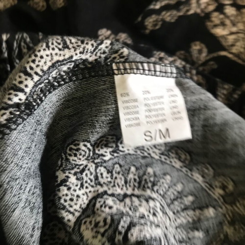 Celestino viscose pants S/M, new, black and white