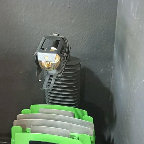 Handmade lamp made of aluminum, custom order