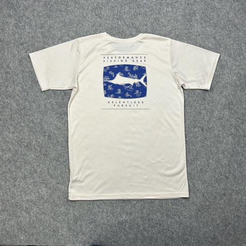 Columbia PFG Marlin Graphic T-shirt used, kids size L fits women's M, beige