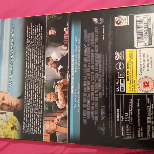 Casino Royale 007 DVD Collector's Edition, English subtitles