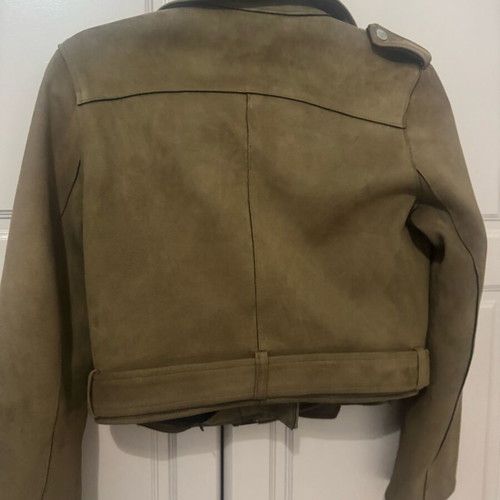 Zara brown suede jacket like new, size XS