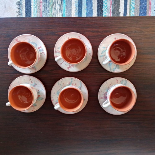 Ceramic traditional cups from Sifnos, new set of 6