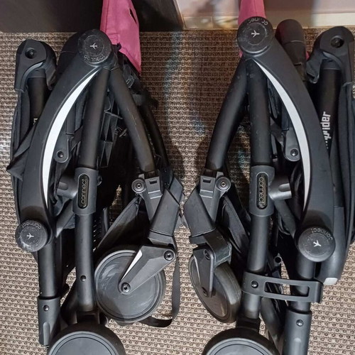 Bumprider Connect 2 Black - Pink Twin Stroller Set