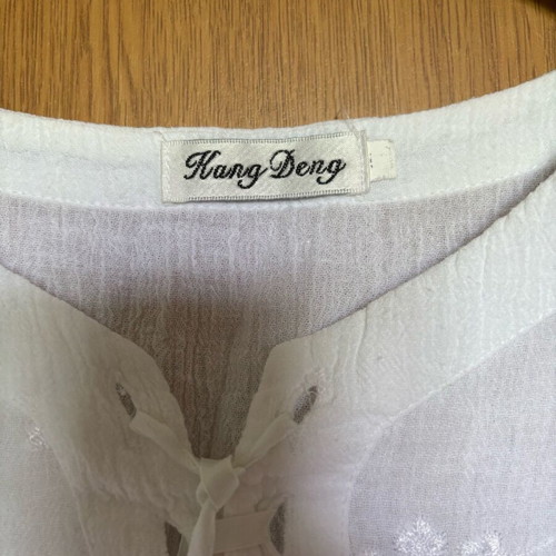 White blouse size M like new, transparent