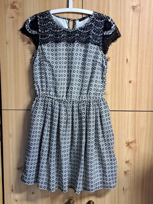 Cocktail dress Atmosphere new, black and white with lace bust