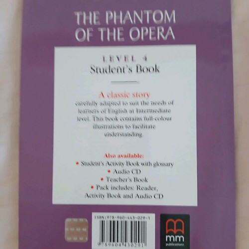 The Phantom of the Opera book new, English, level 4