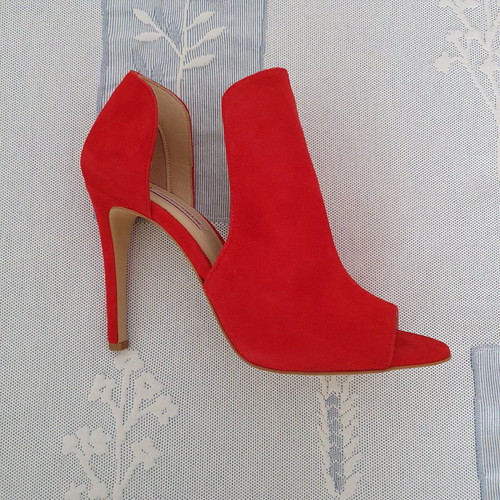 Tsakiris Mallas sandals new, red suede, size 38