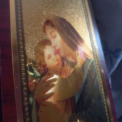Six-panel folding prayer screen like new, 47 cm, 6 images